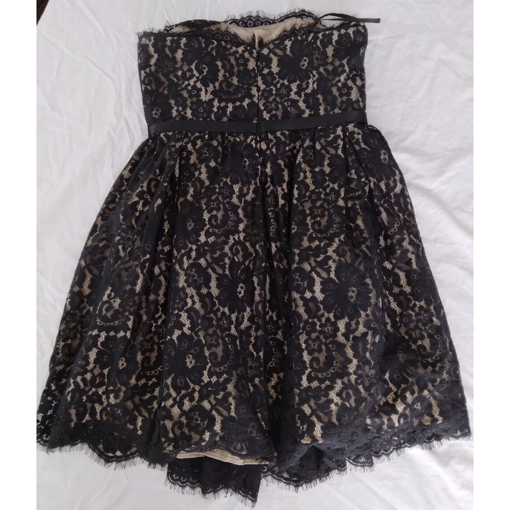 Robert Rodriguez Neiman Marcus Black Lace Overlay Strapless Dress Womens Size 10 - Picture 12 of 15